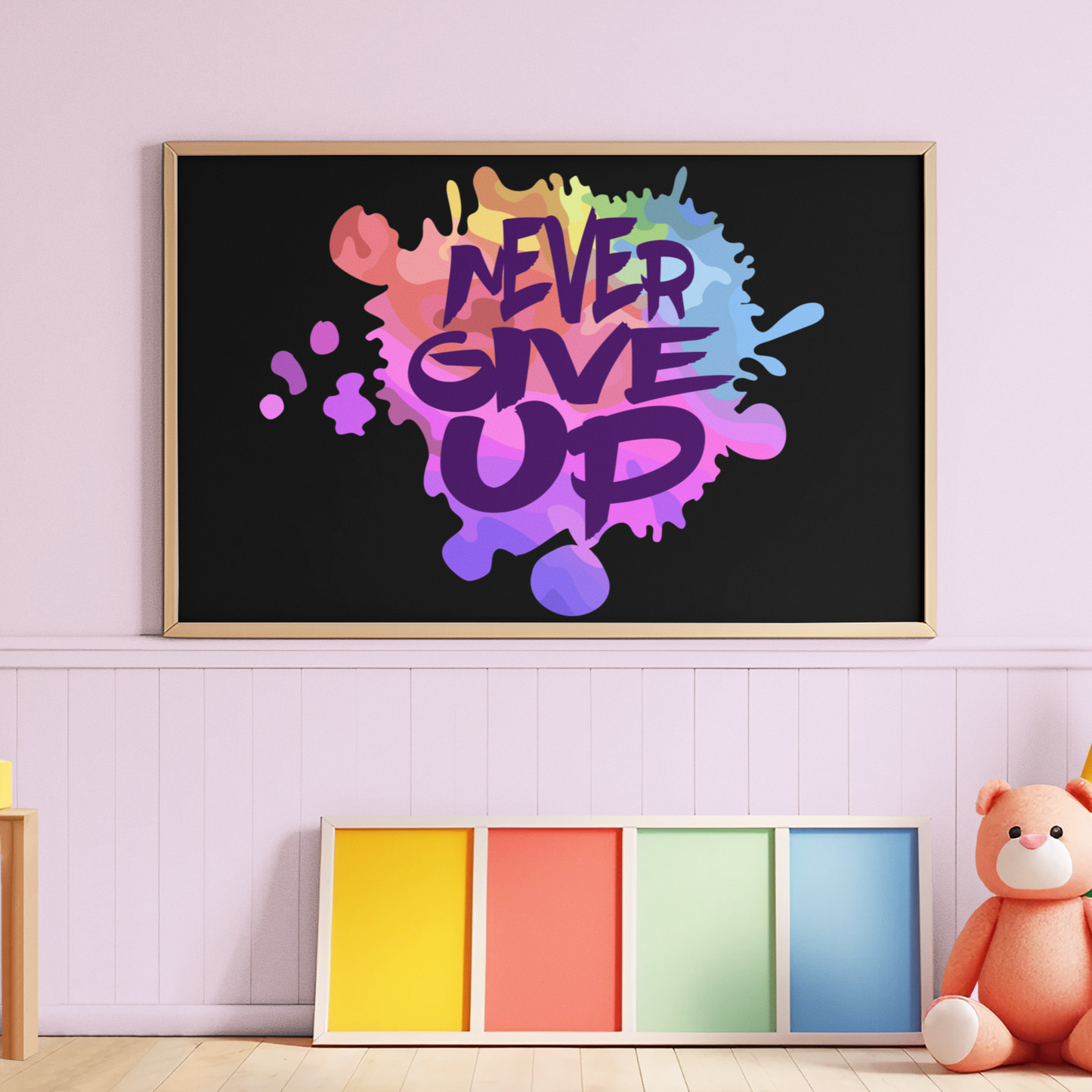 Never Give Up Wall Art