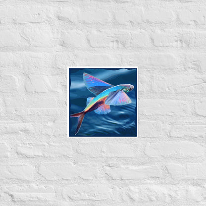 Fish Flying Wall Art