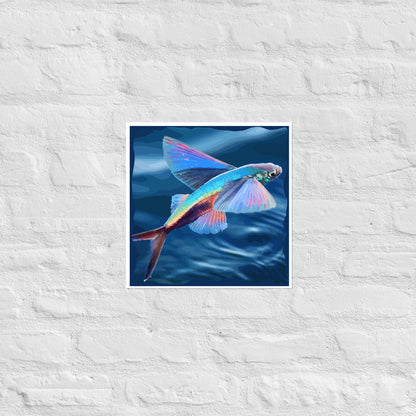 Fish Flying Wall Art