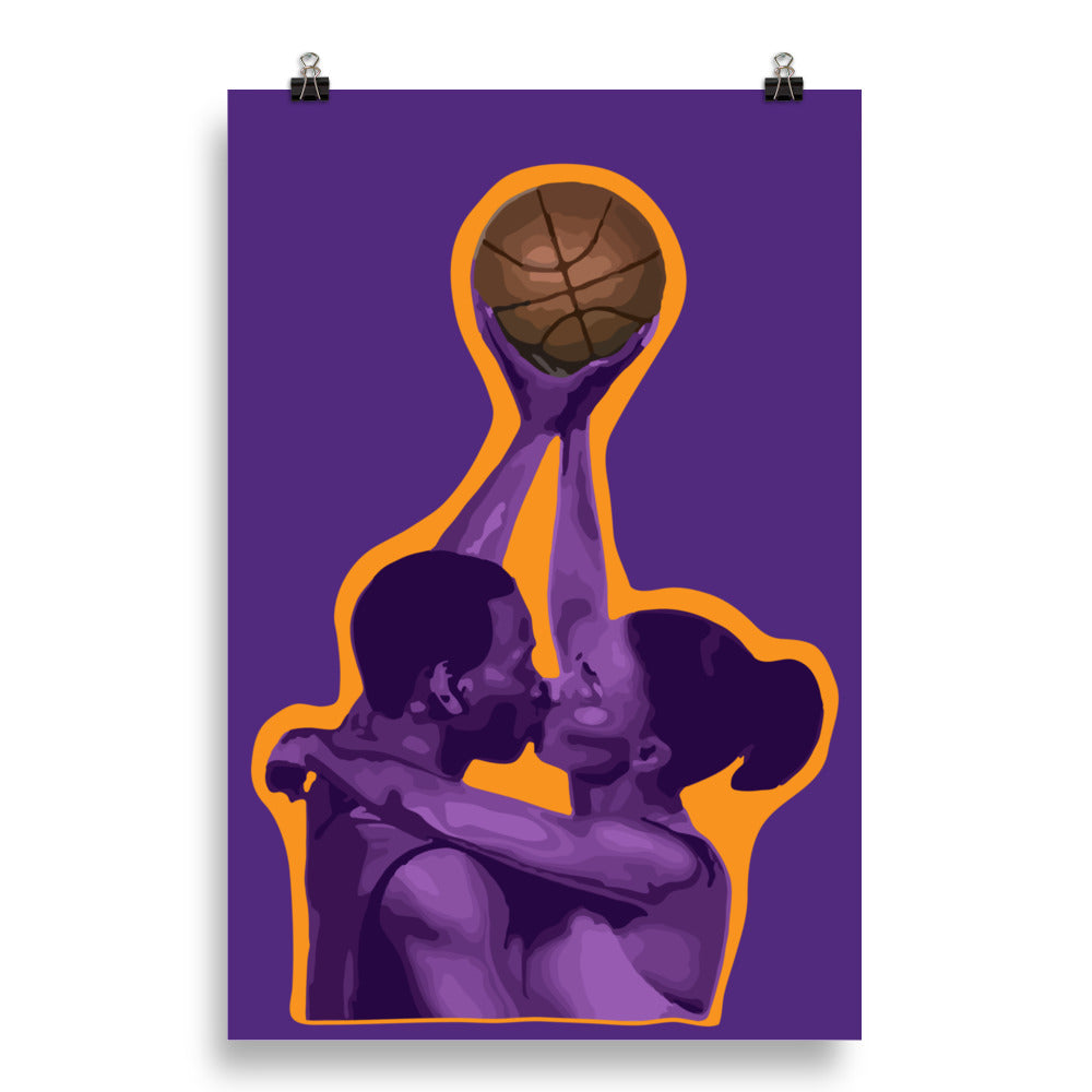 LoVve and Basketball Tribute Wall Art