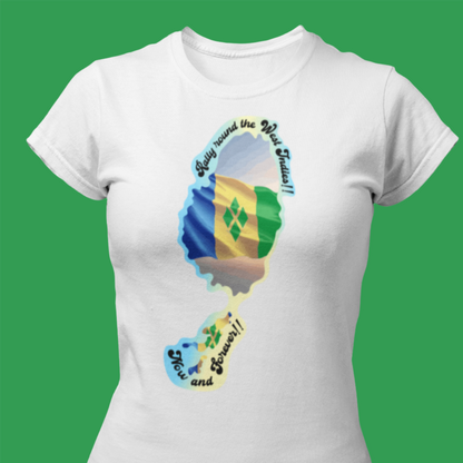 St. Vincent & The Grenadines - Rally Round the West Indies Women's short sleeve t-shirt