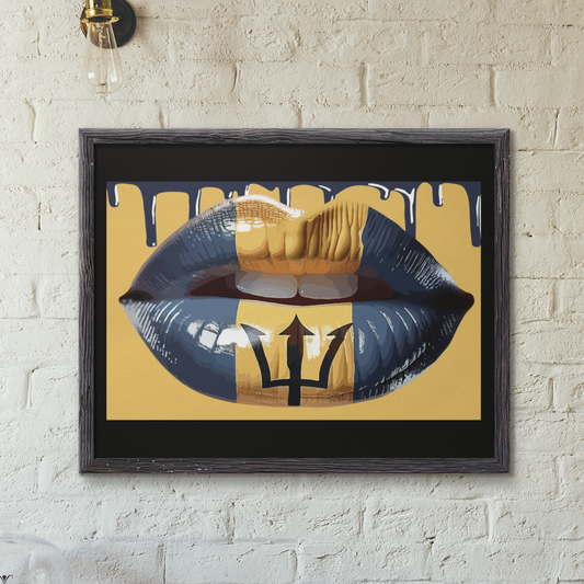 Kiss De Flag Wall Art