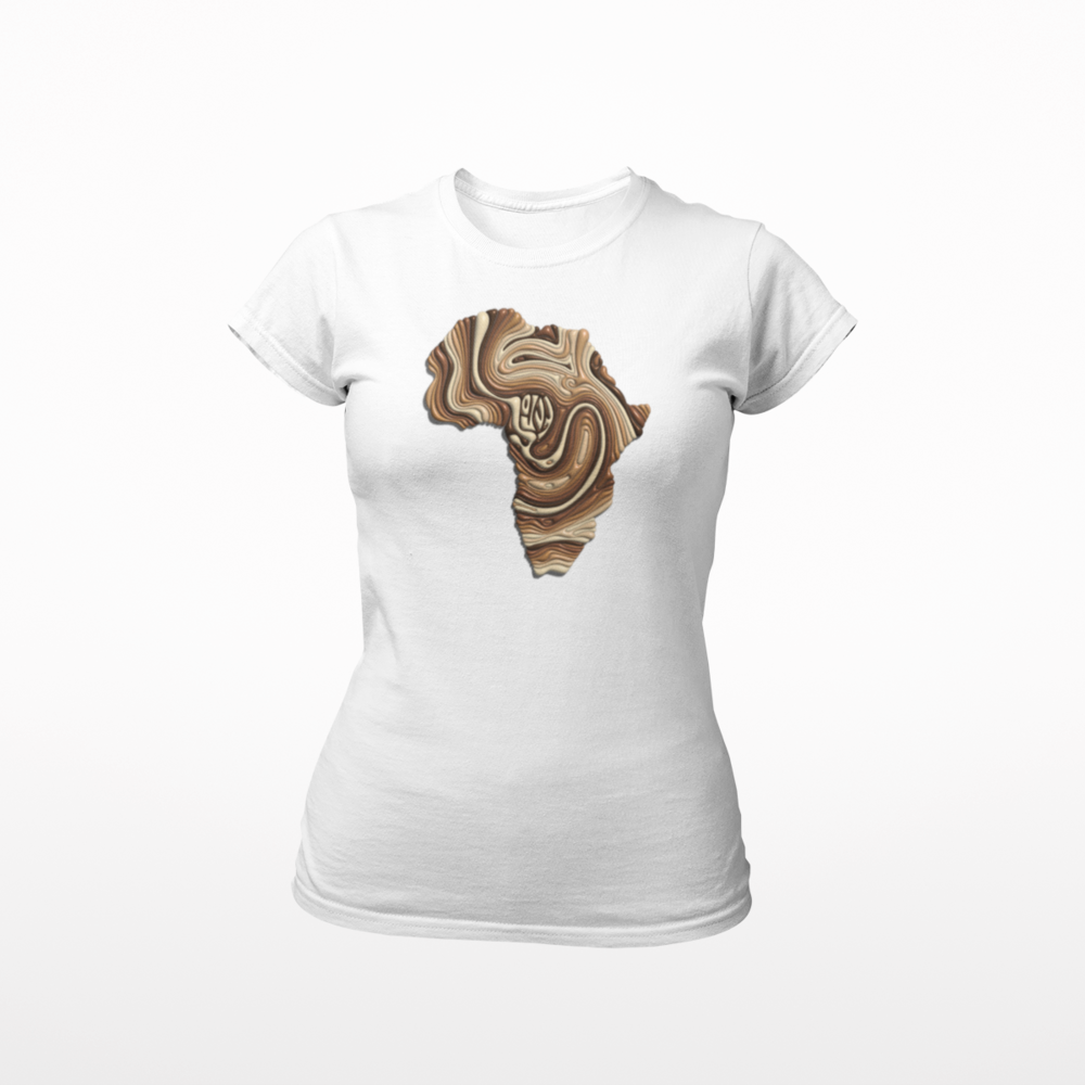 African waves women's fitted t shirt