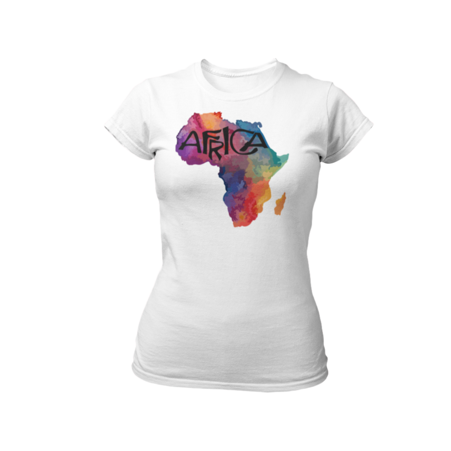 African color Map Women's short sleeve t-shirt