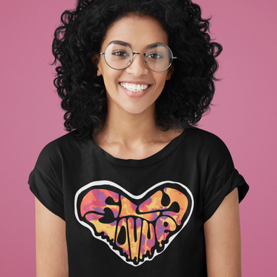LoVve in Orange Women's Relaxed T-Shirt