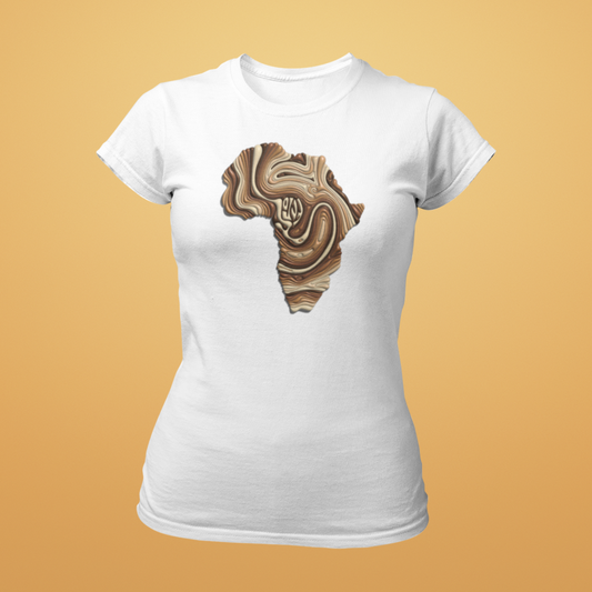 African waves women's fitted t shirt