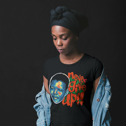 Mandela - Never Give Up Women's short sleeve t-shirt