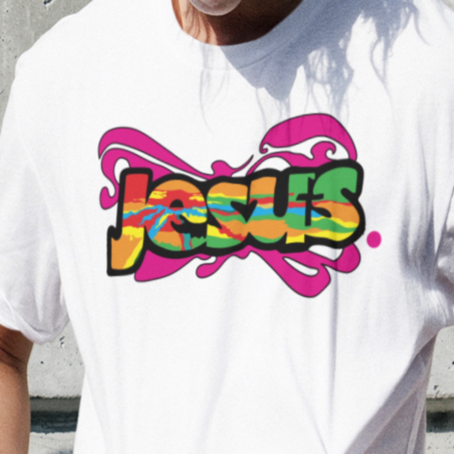 JesusDot neon tee