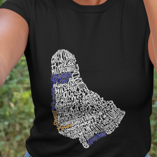 Barbados Word Map Colored - Women's short sleeve t-shirt