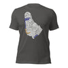 Barbados Word Map - Colored Unisex t-shirt