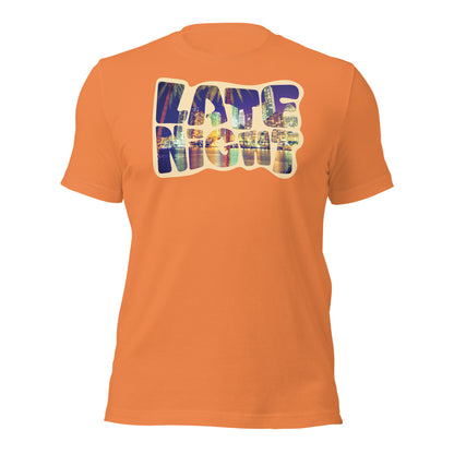 Late Nights in Miami Unisex t-shirt