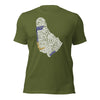 Barbados Word Map - Colored Unisex t-shirt