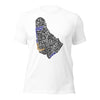 Barbados Word Map - Colored Unisex t-shirt