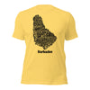 Barbados Word Map Unisex t-shirt