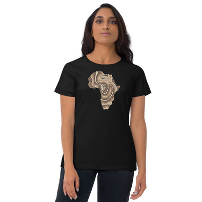African waves women's fitted t shirt
