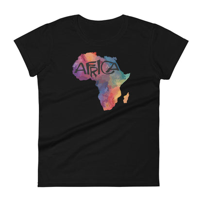 African color Map Women's short sleeve t-shirt