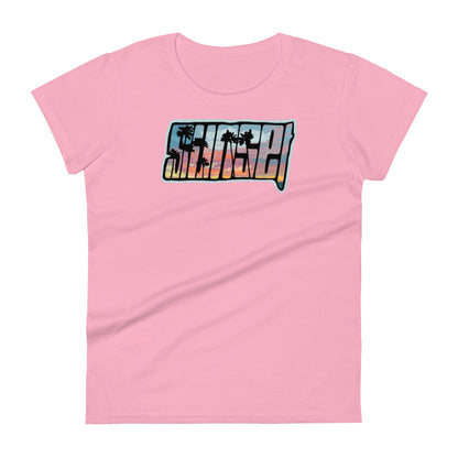 Sunset Women's fitted t shirt