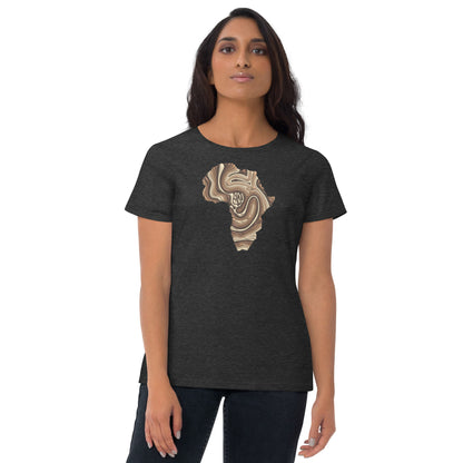 African waves women's fitted t shirt