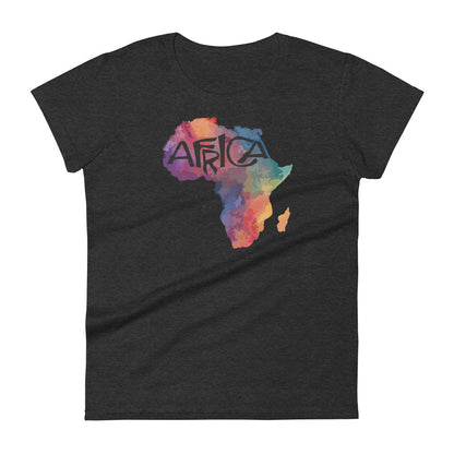 African color Map Women's short sleeve t-shirt