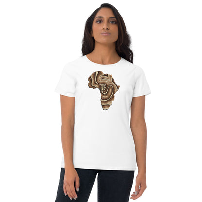 African waves women's fitted t shirt