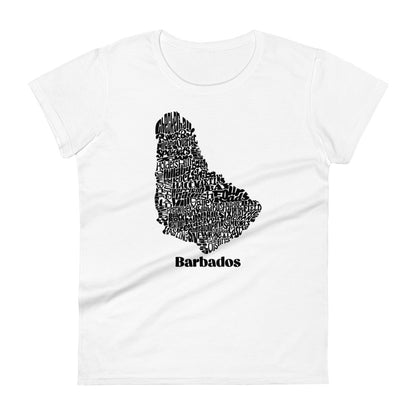 Barbados Word map Women's short sleeve t-shirt