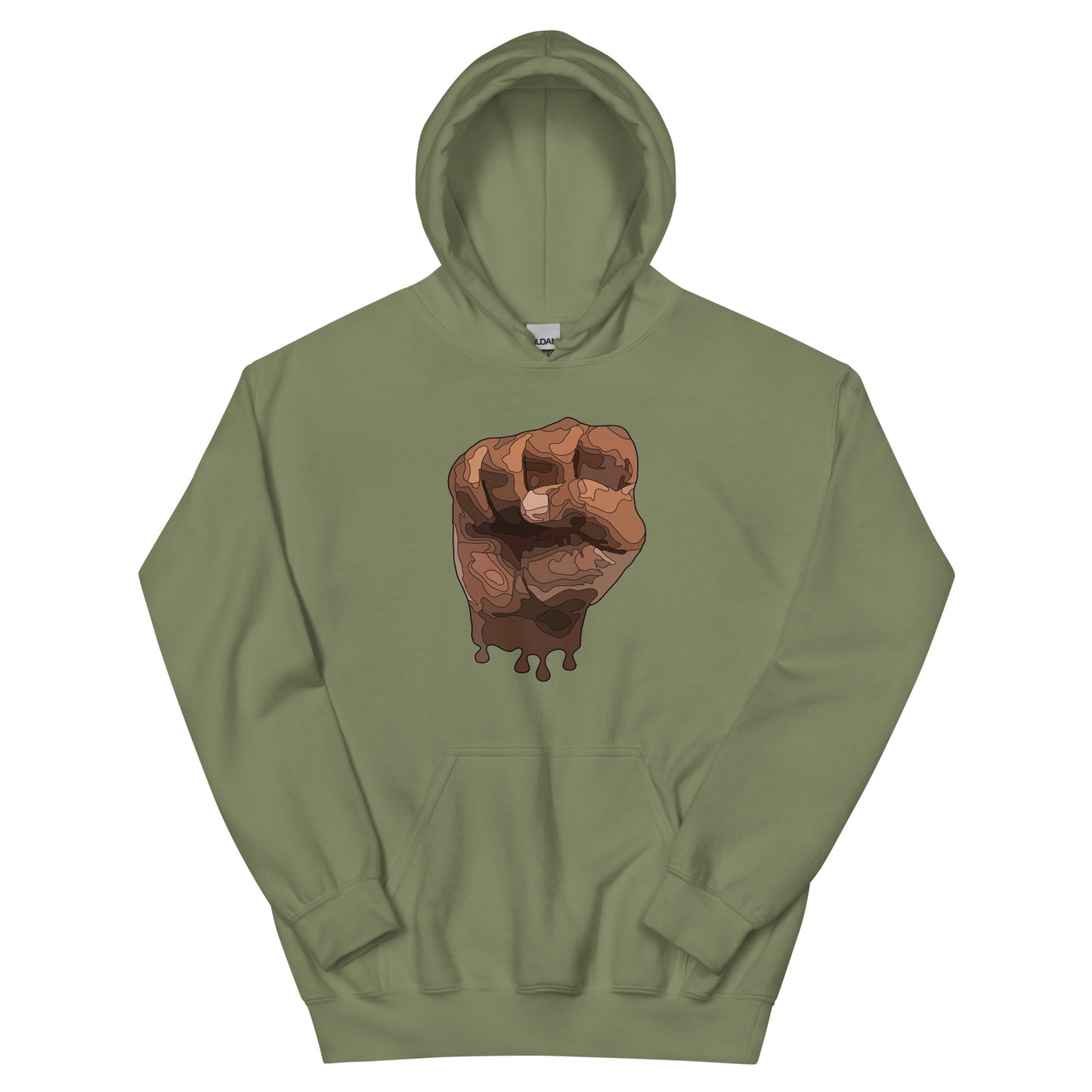 Brown fist Unisex Hoodie