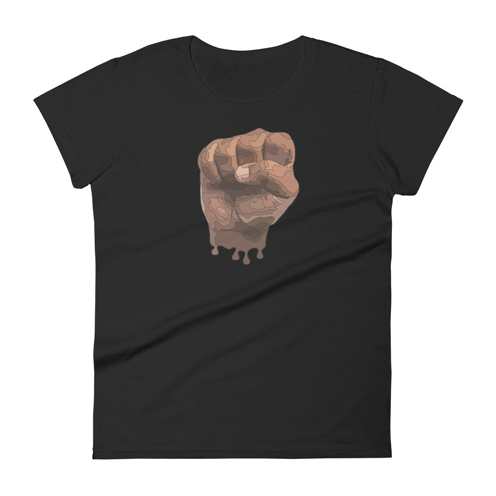 Black fist Women's short sleeve t-shirt