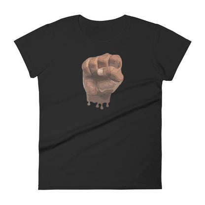 Black fist Women's short sleeve t-shirt